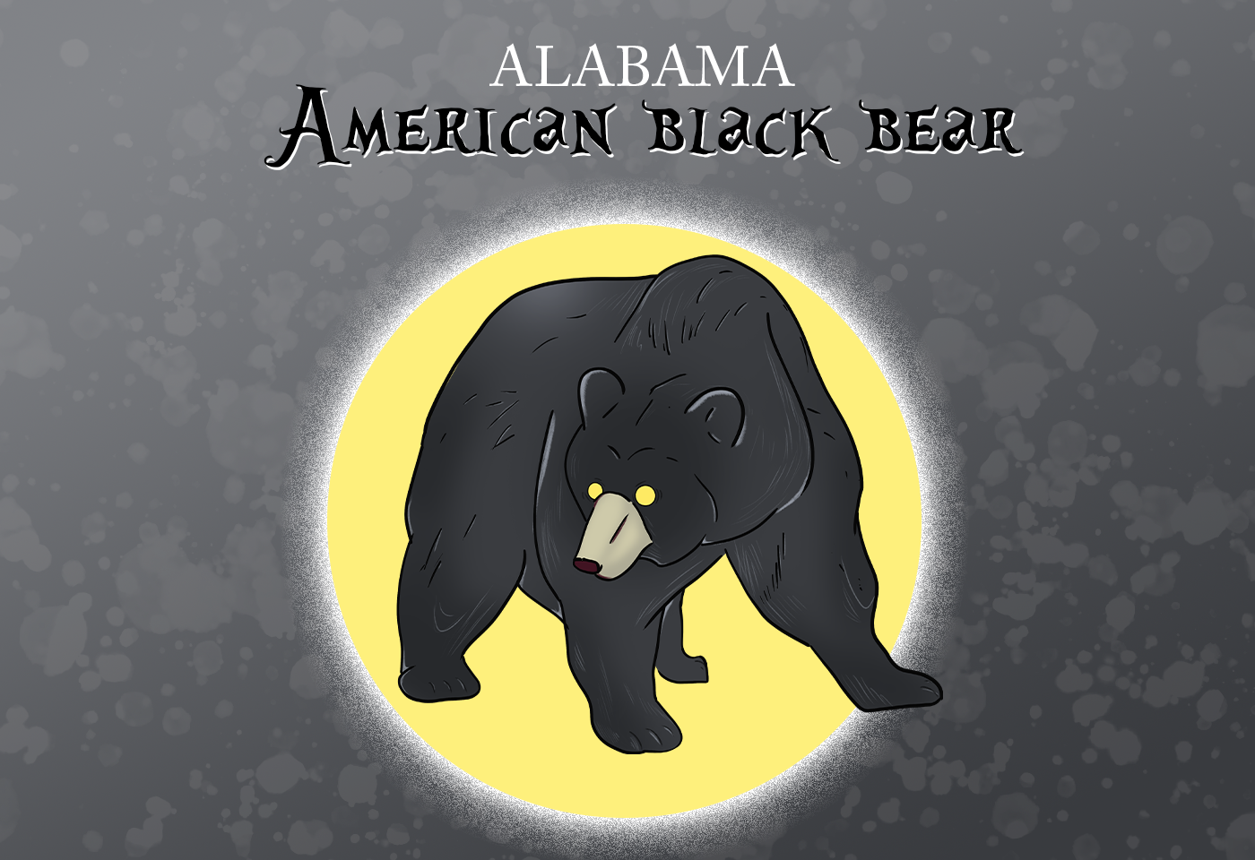 Alabama state symbol: american black bear 