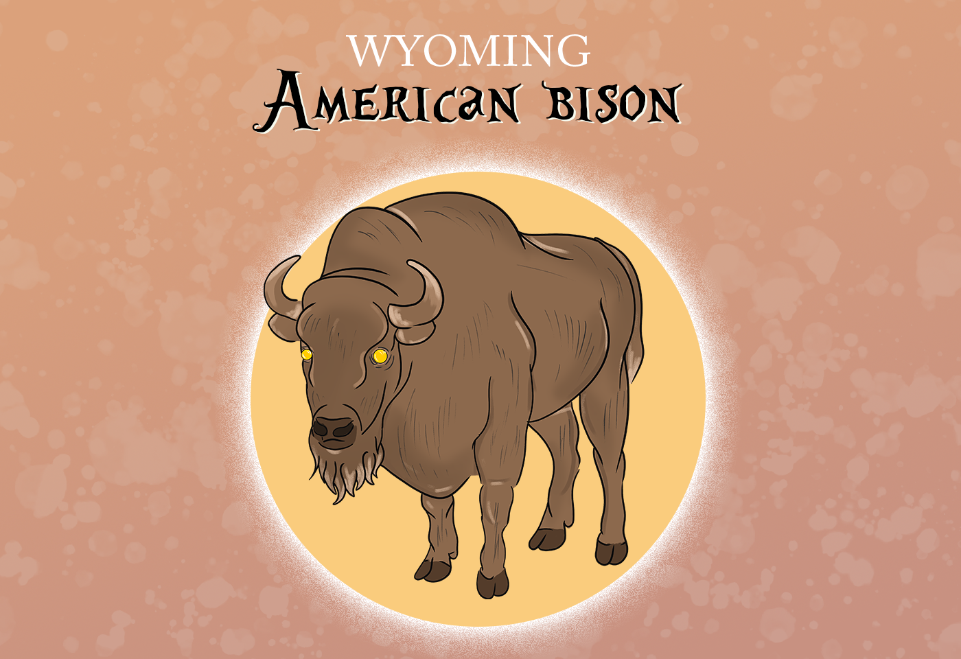 American Bison Wyoming State Mammal