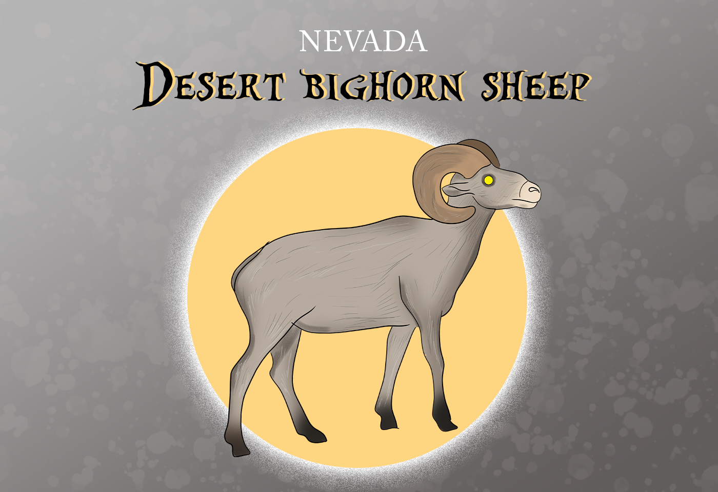 Desert Bighorn Sheep Nevada State Animal