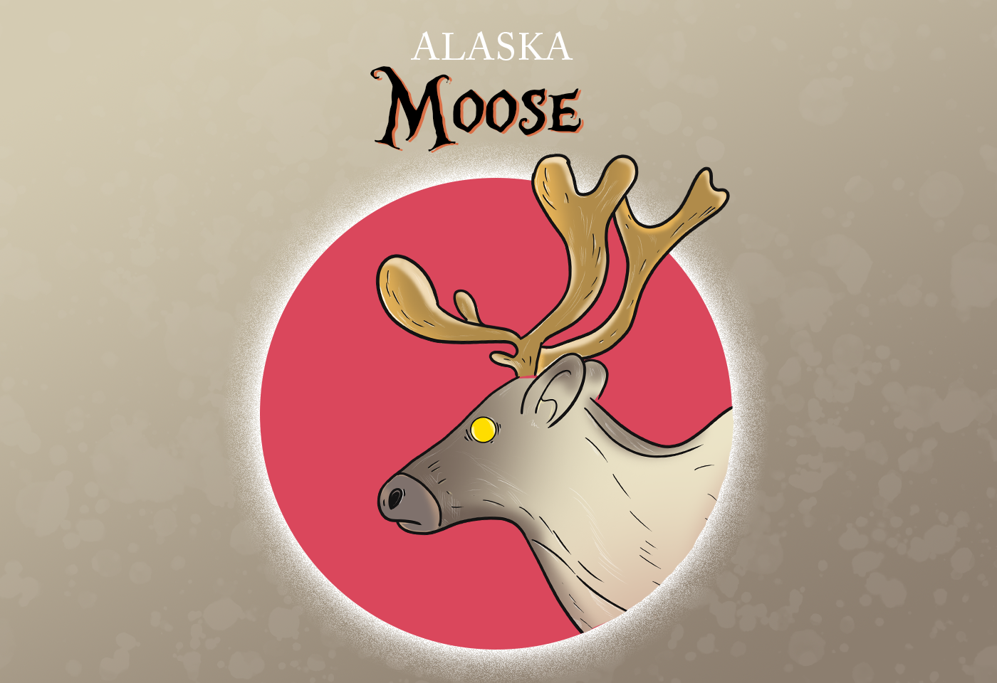Alaska state mammal: moose 