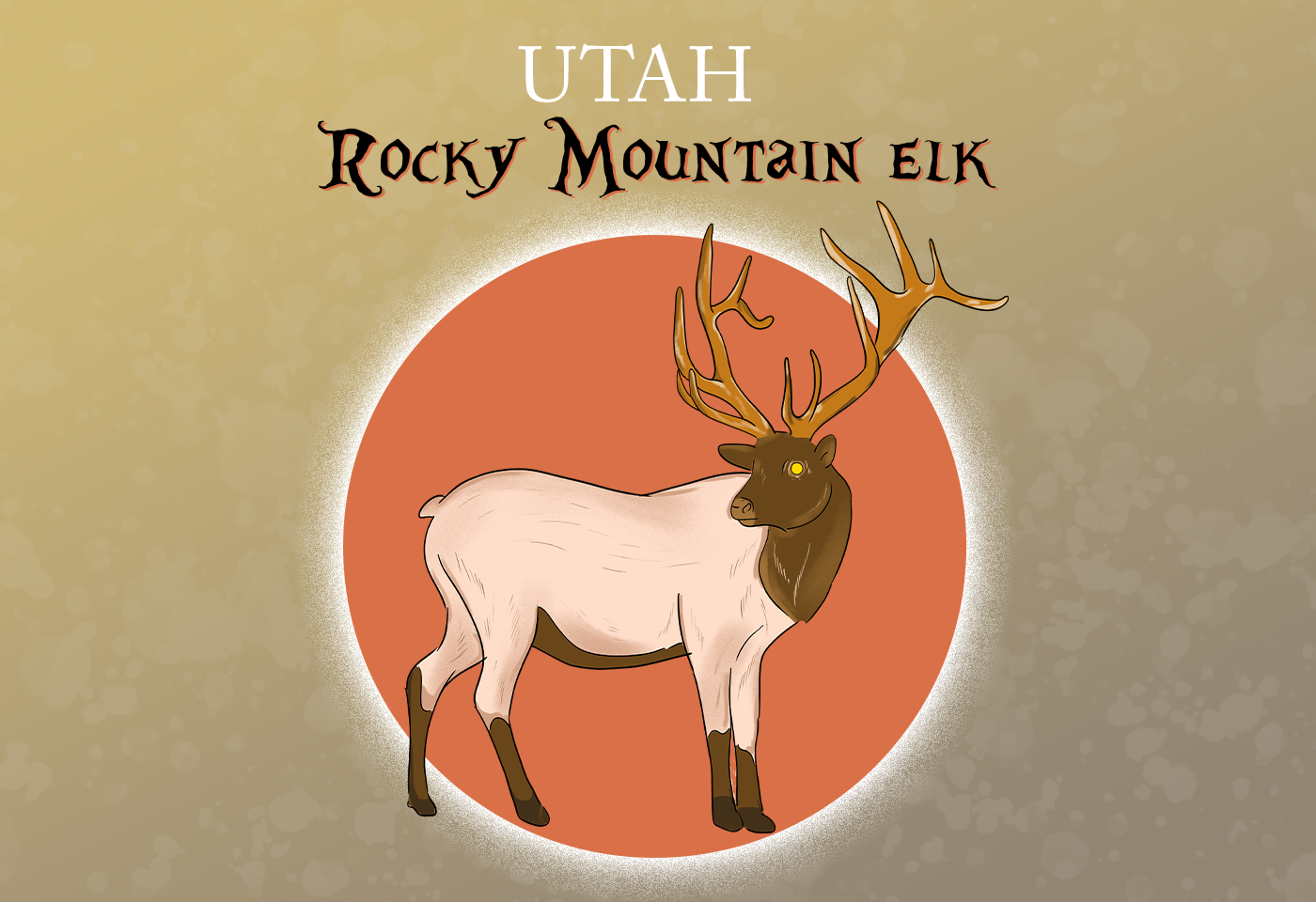 Rocky Mountain Elk Utah State Animal